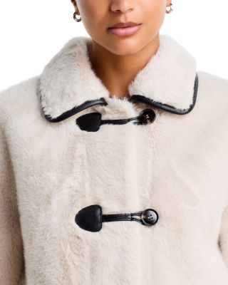 Faux Shearling Spread Collar Jacket - Exclusive - thumbnail 6