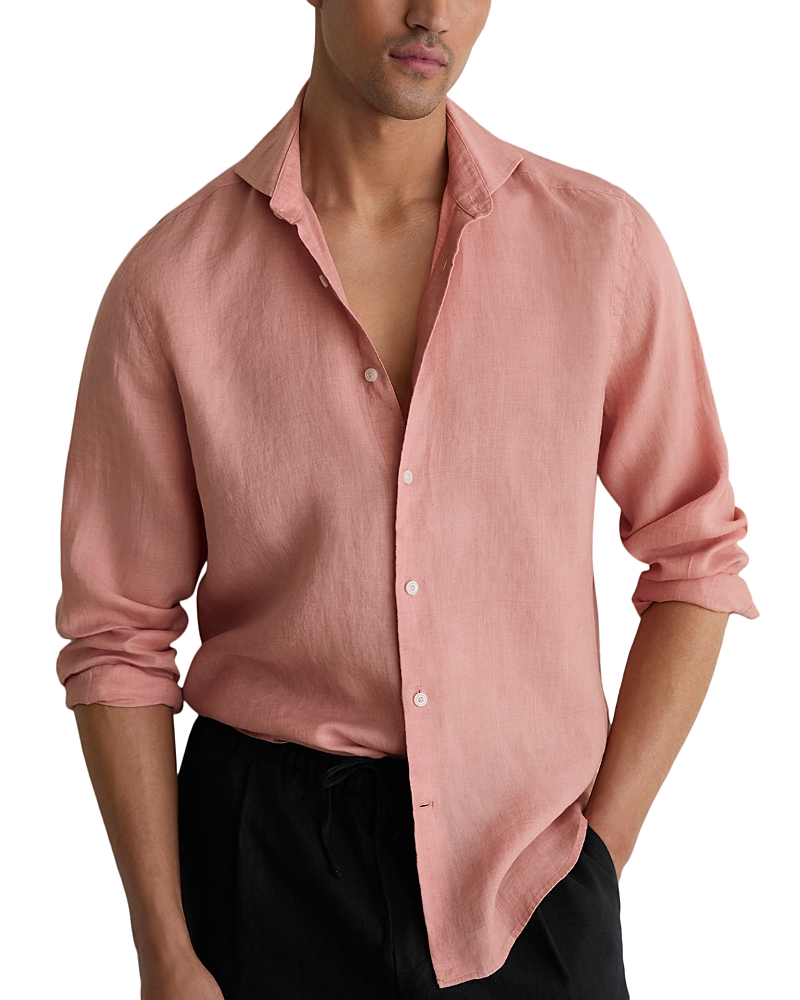 Reiss Long Sleeve Linen Shirt