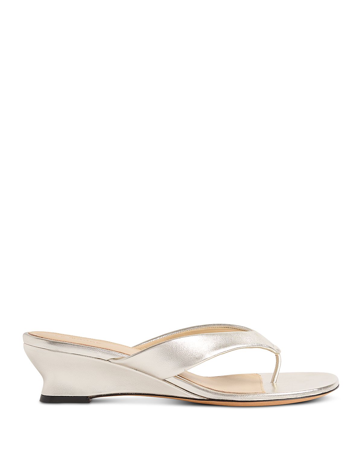 Le Monde Beryl Women's Micro Wedge Leather Thong Sandals