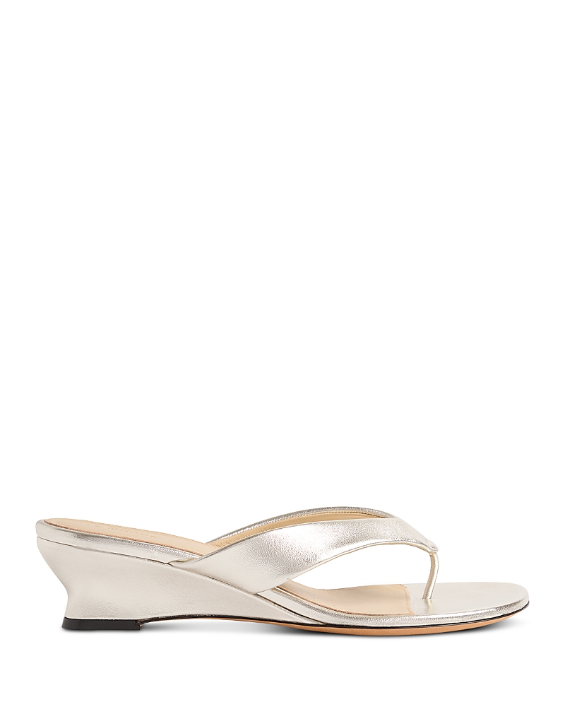 Le Monde Beryl Women's Micro Wedge Leather Thong Sandals