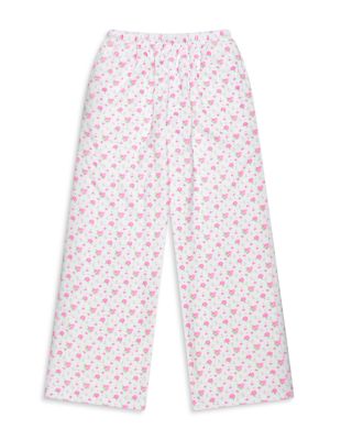 Girls' Pretty In White Printed Plush Pants - Little Kid, Big Kid