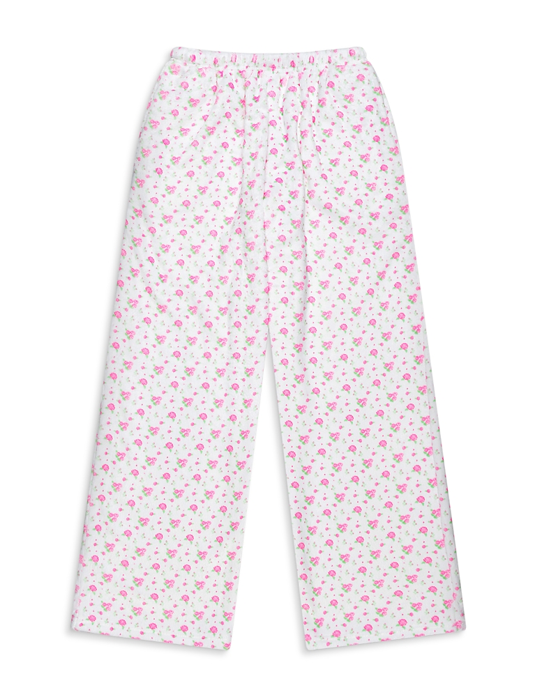 Iscream Girls' Pretty In White Printed Plush Pants - Little Kid, Big Kid