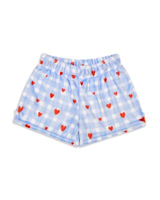 Girls' Gingham Hearts Plush Shorts - Little Kid, Big Kid