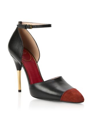Women's Sinead Leather Ankle Strap Pumps