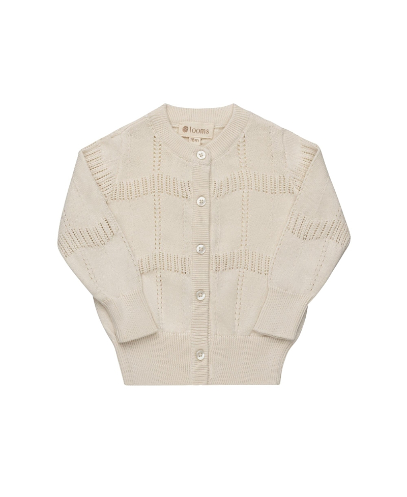 Ely's & Co. Girls' Looms Holland Collection Wave Knit Cardigan - Baby, Little Kid, Big Kid