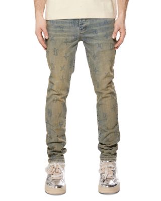 Gothic Wire Skinny Fit Cotton Blend 33" Jeans in Medium Indigo