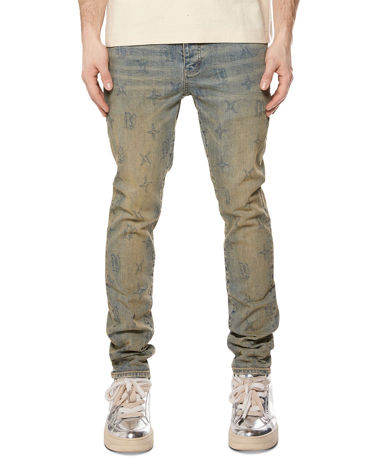Purple Brand Gothic Wire Skinny Fit Cotton Blend 33 Jeans