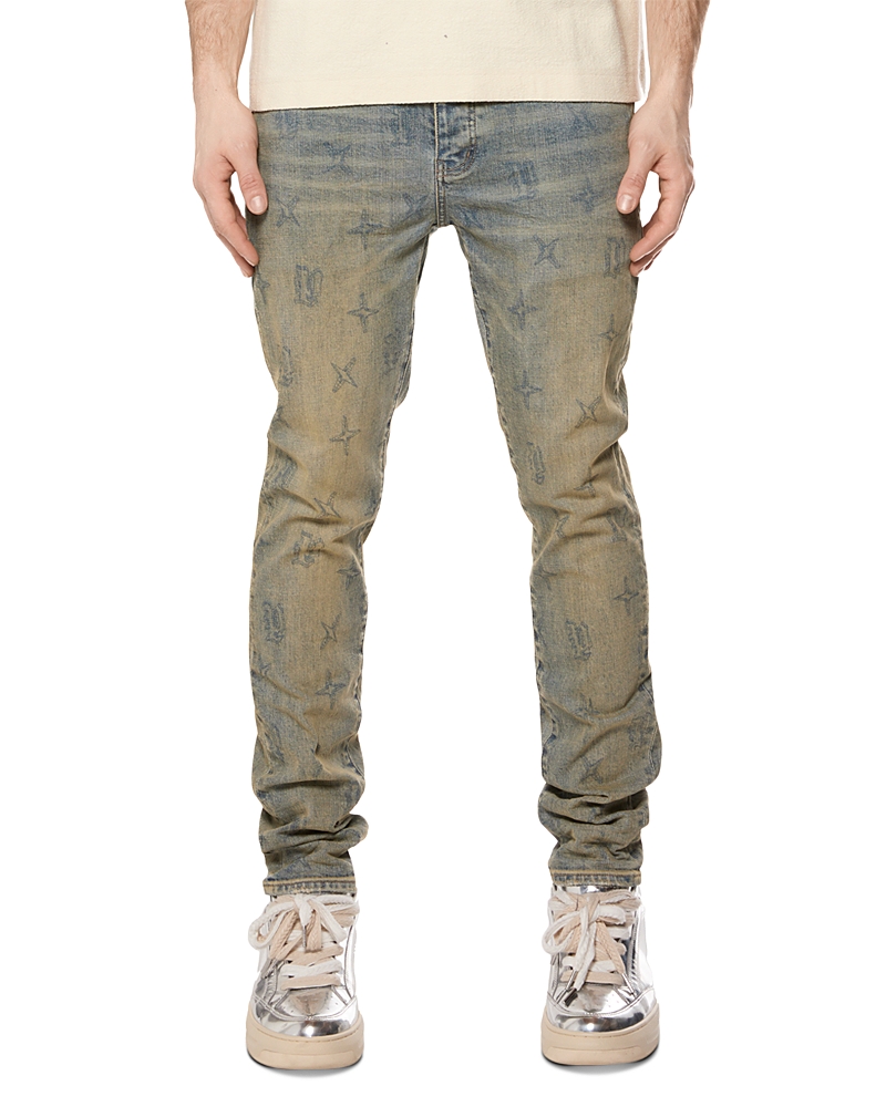 Purple Brand Gothic Wire Skinny Fit Cotton Blend 33 Jeans in Medium Indigo