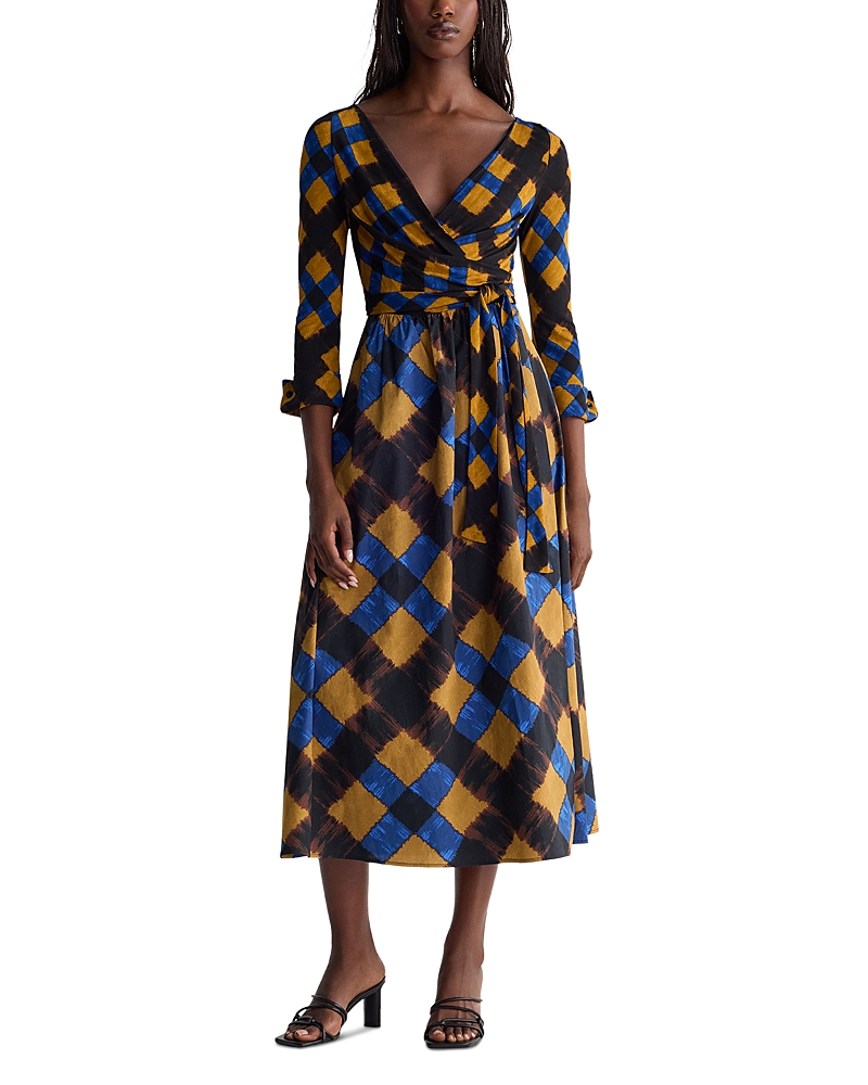 Diane von Furstenberg Ballerina Wrap V Neck Dress