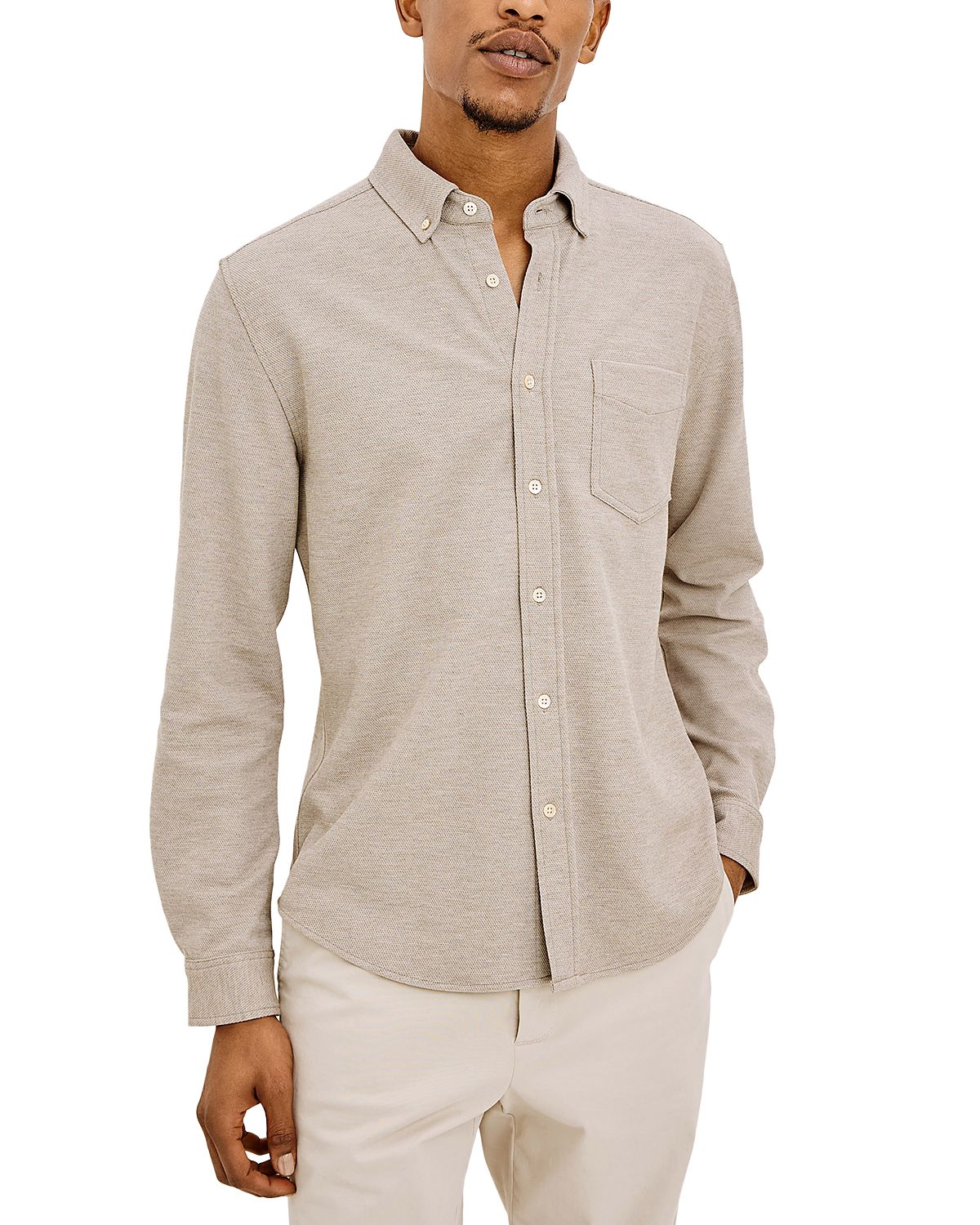 Rails Vincent Relaxed Fit Long Sleeve Knit Shirt