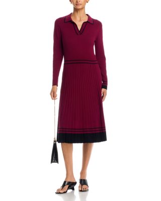 Color Blocked Polo Midi Dress - thumbnail 7