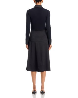 Mixed Media Midi Dress - thumbnail 4