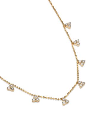 Bloomingdale's Fine Collection Diamond Droplet Necklace in 14K Gold, 0.70 tcw
