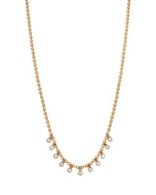 Bloomingdale's Fine Collection Diamond Bezel Step Drop Necklace in 14K Yellow Gold, 1.20 tcw