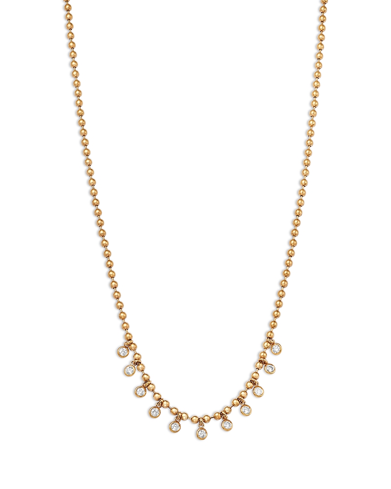 Bloomingdale's Fine Collection Diamond Bezel Step Drop Necklace in 14K Yellow Gold, 1.20 tcw