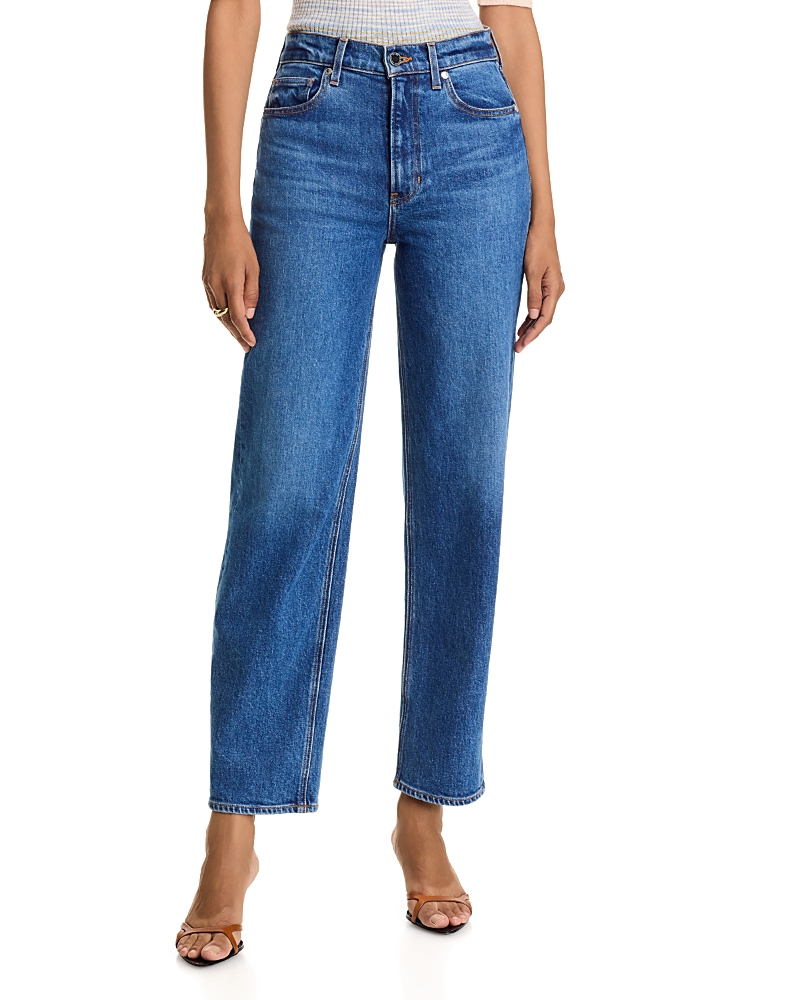 Veronica Beard Harley High Rise Arc Leg Jeans in Bright Blue