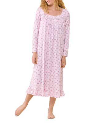 Long Sleeve Cotton Jersey Knit Nightgown - Exclusive 