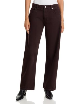 Shifter Bowed High Rise Barrel Jeans in Grizzly