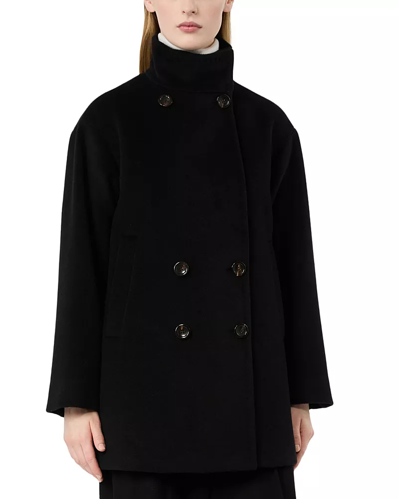 Max Mara Studio Mstmaroso Wool Double Breasted Coat