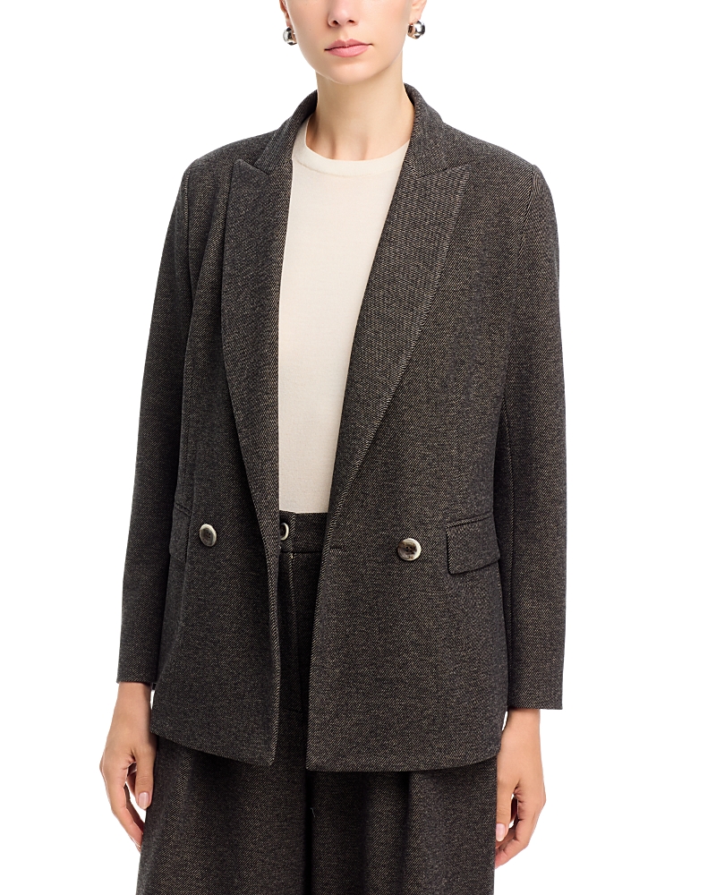 Herno Diagonal Jacquard Double Breasted Blazer