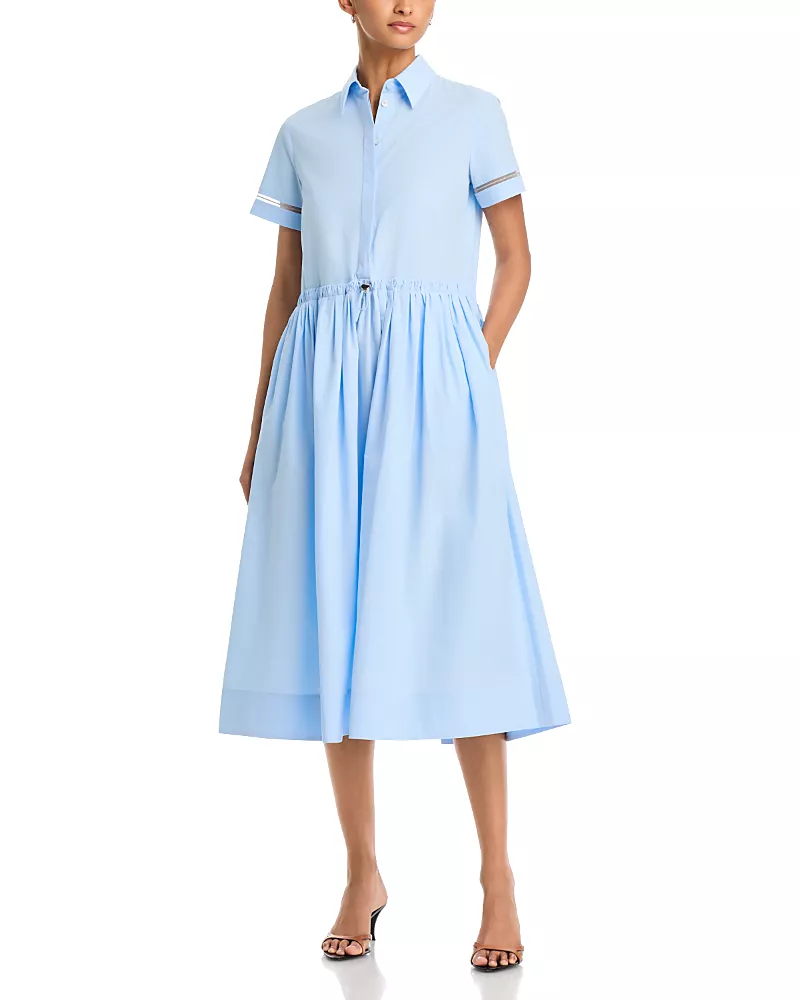 Fabiana Filippi Silk Short Sleeve Polo Dress