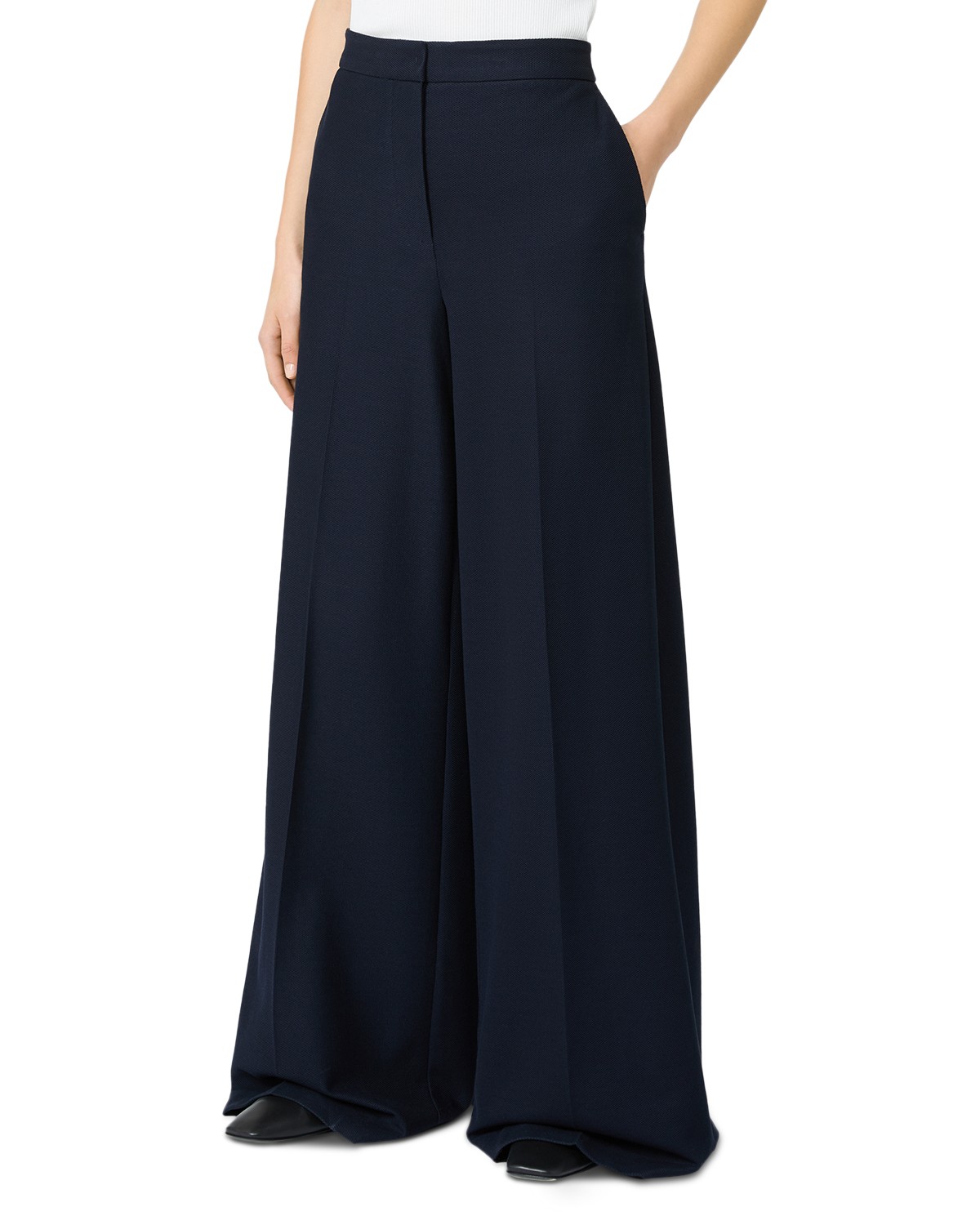 Max Mara Mxmpinza Wide Leg Pants in Ultramarine
