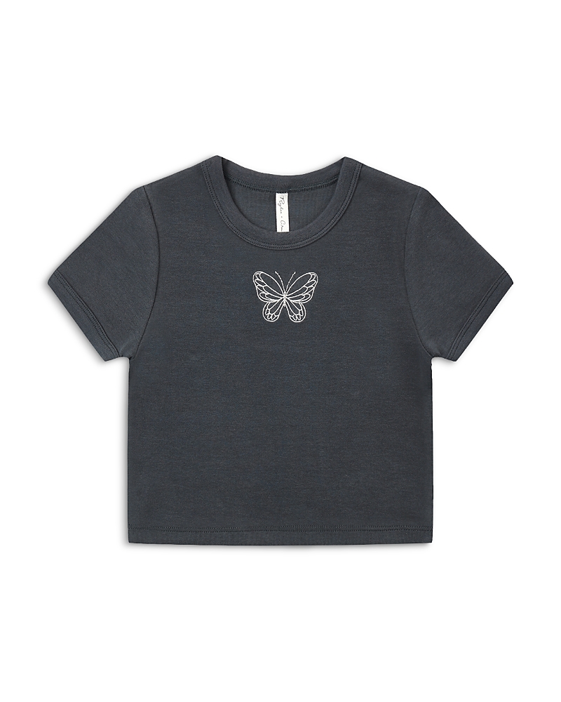 Rylee + Cru Girls' Butterfly Baby Tee - Little Kid, Big Kid