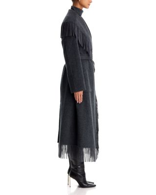 Carrie Fringe Robe Coat - thumbnail 5