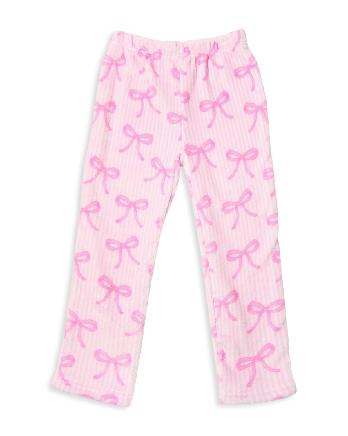 Omg Accesories Girls' Bow Print Cozy Pants - Big Kid