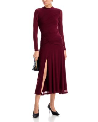 Selene Ruched Long Sleeve Dress - thumbnail 7