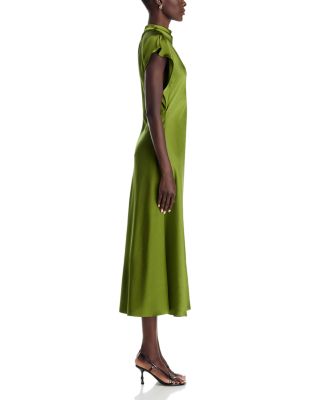 Adrien Mock Neck A Line Dress - thumbnail 5