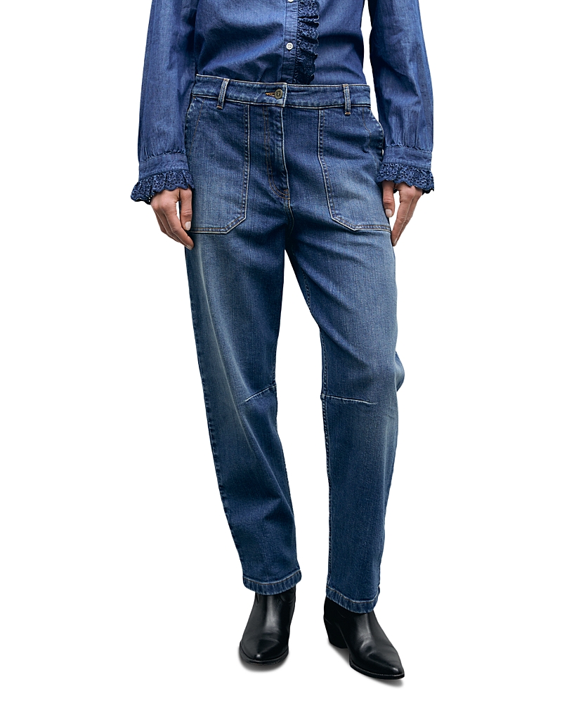 Gerard Darel Inaya Utility Jeans in Blue