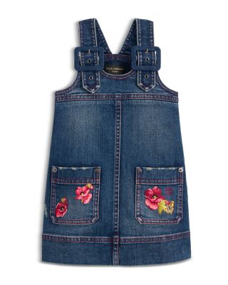 Girls' Denim Overalls Dress - Little Kid, Big Kid