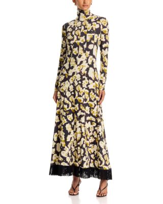 Troy Printed Turtleneck Dress