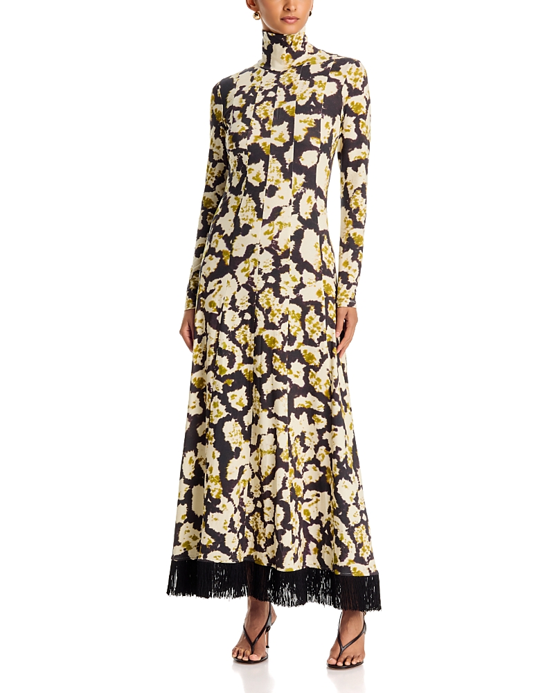 Cara Cara Troy Printed Turtleneck Dress