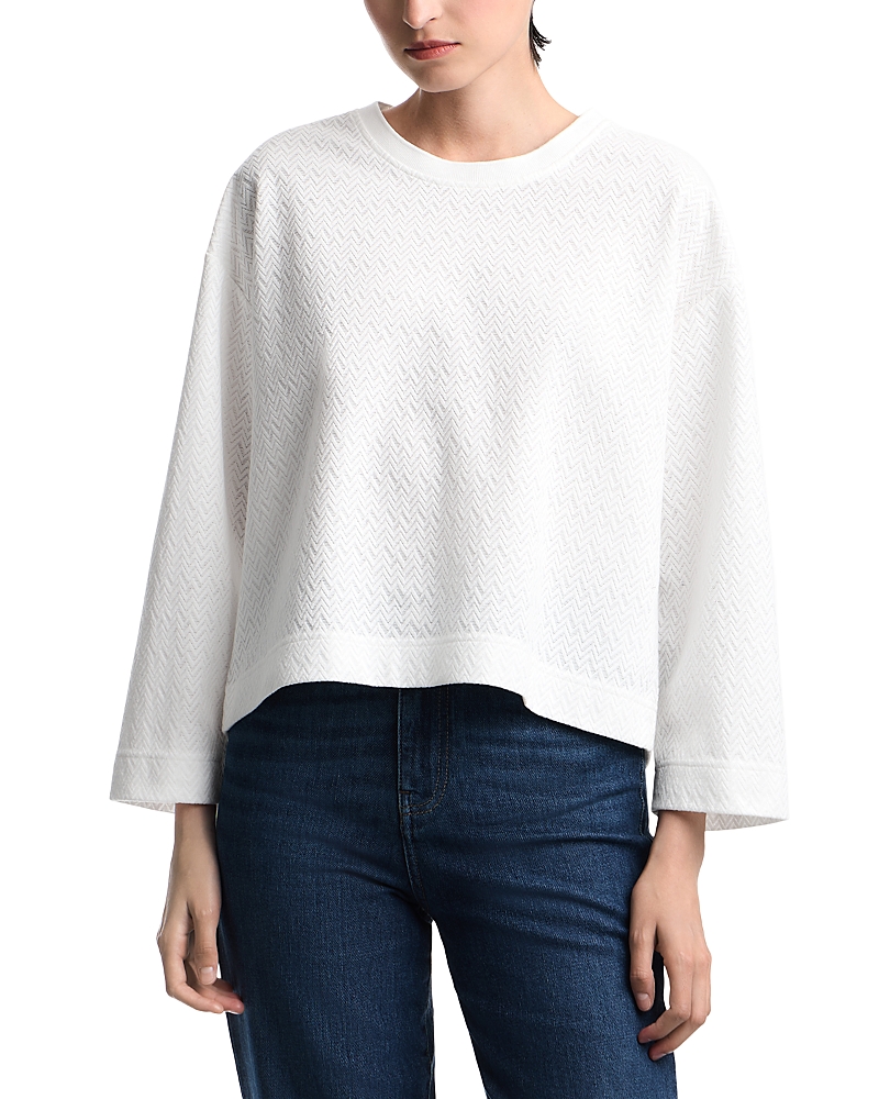 Emporio Armani Chevron Jacquard Jersey Sweater