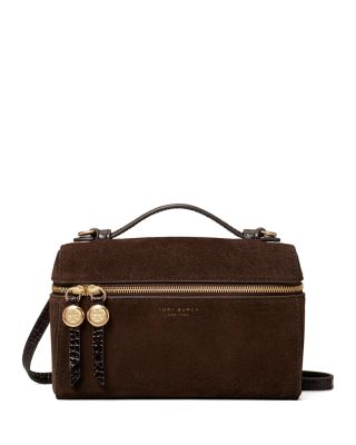 Romy Suede Slim Top Handle Bag