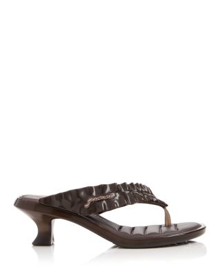 Women's Kitten Heel Thong Sandals