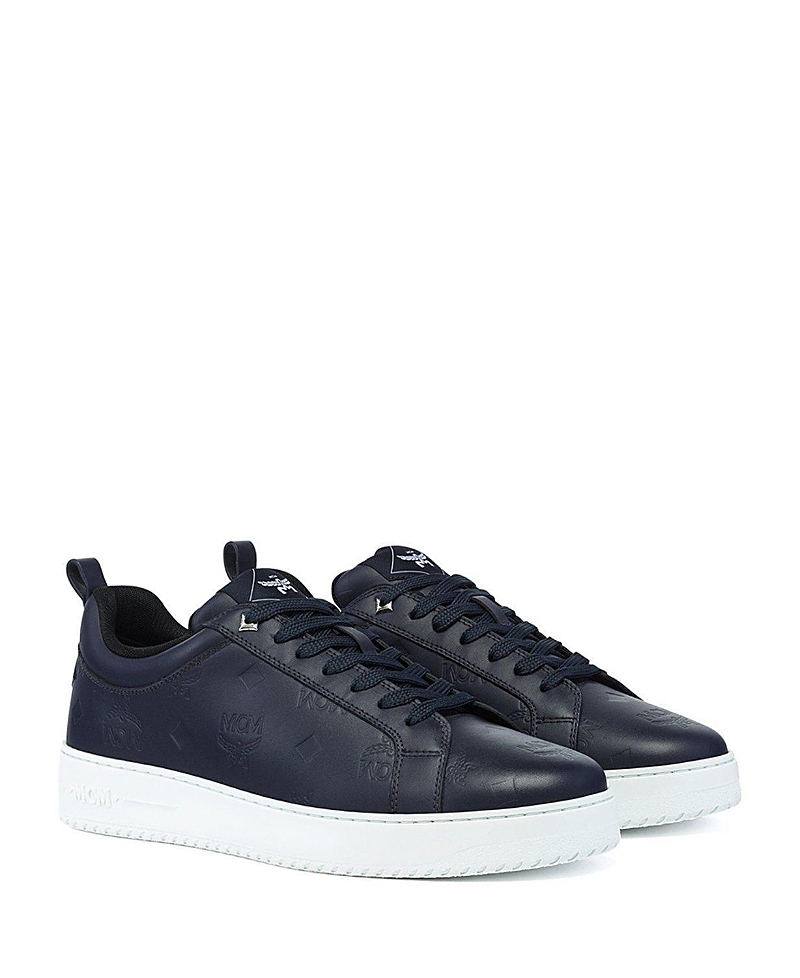 Mcm Men's Neo Terrain Sneakers in Monogram Leather