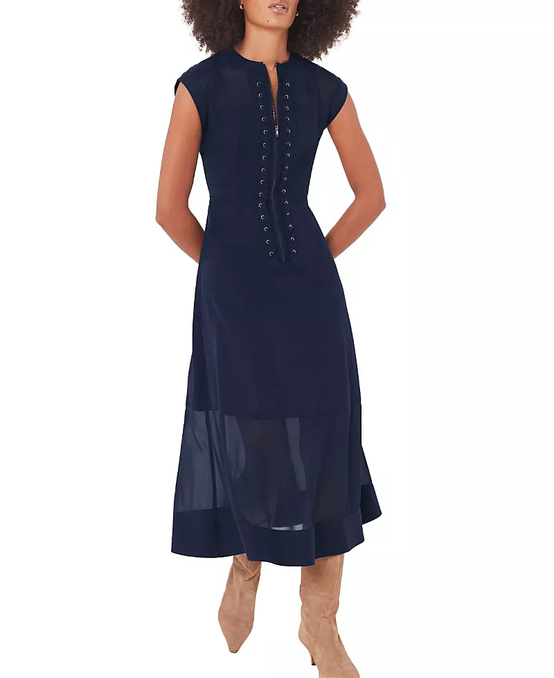 Mint Velvet Women's Utility Front Zip Midi Dress