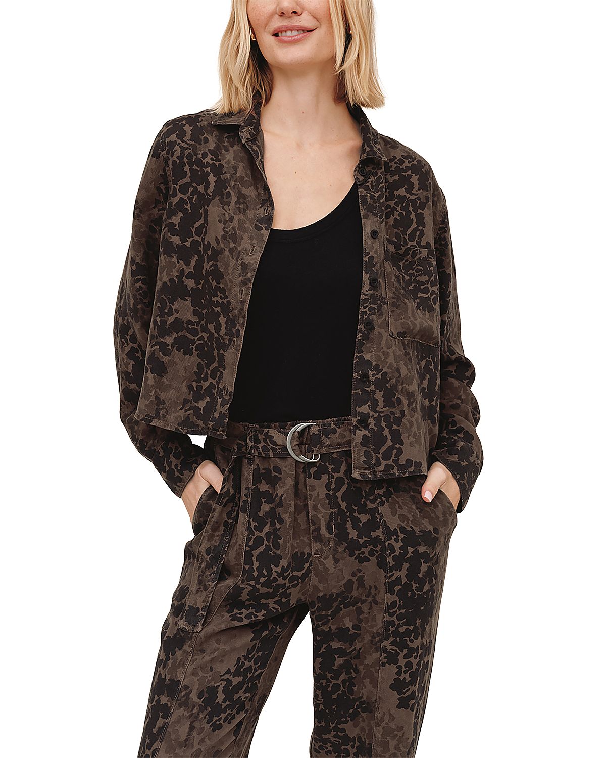 Bella Dahl Cropped Pocket Shirt
