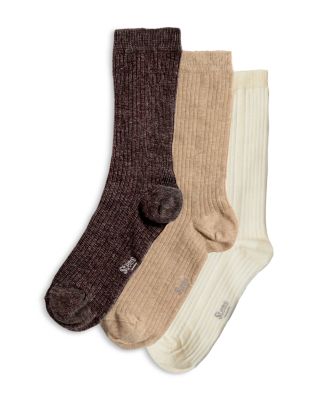 Cotton Blend Crew Socks, Pack of 3
