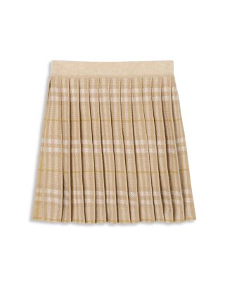 Girls' Philomena Pleated Check Wool-Blend Skirt	- Little Kid, Big Kid