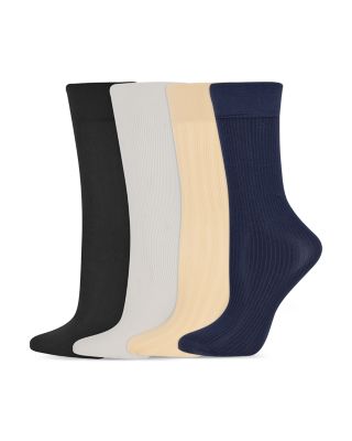 Sheer Trouser Socks, Pack of 4