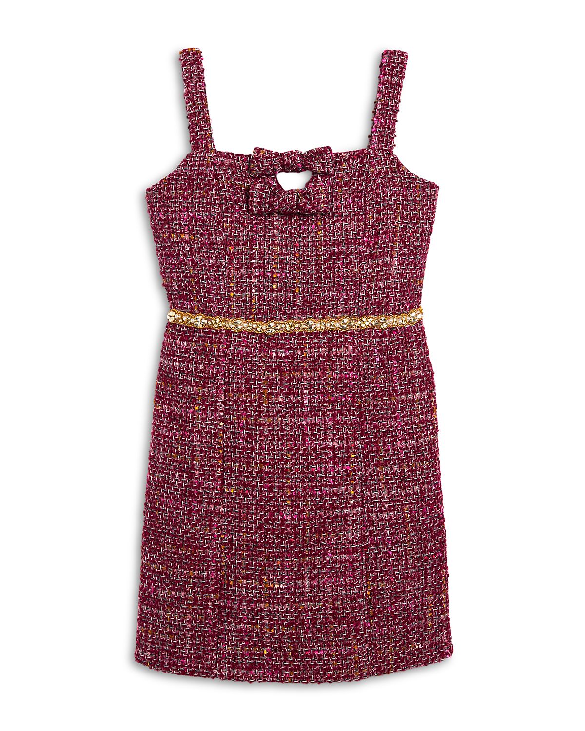KatieJnyc Girls' Agatha Sleeveless Boucle Dress - Big Kid