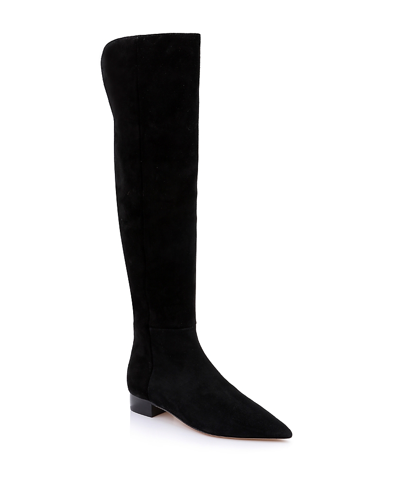 L'Agence Women's Grand Suede Pointed Toe Boots