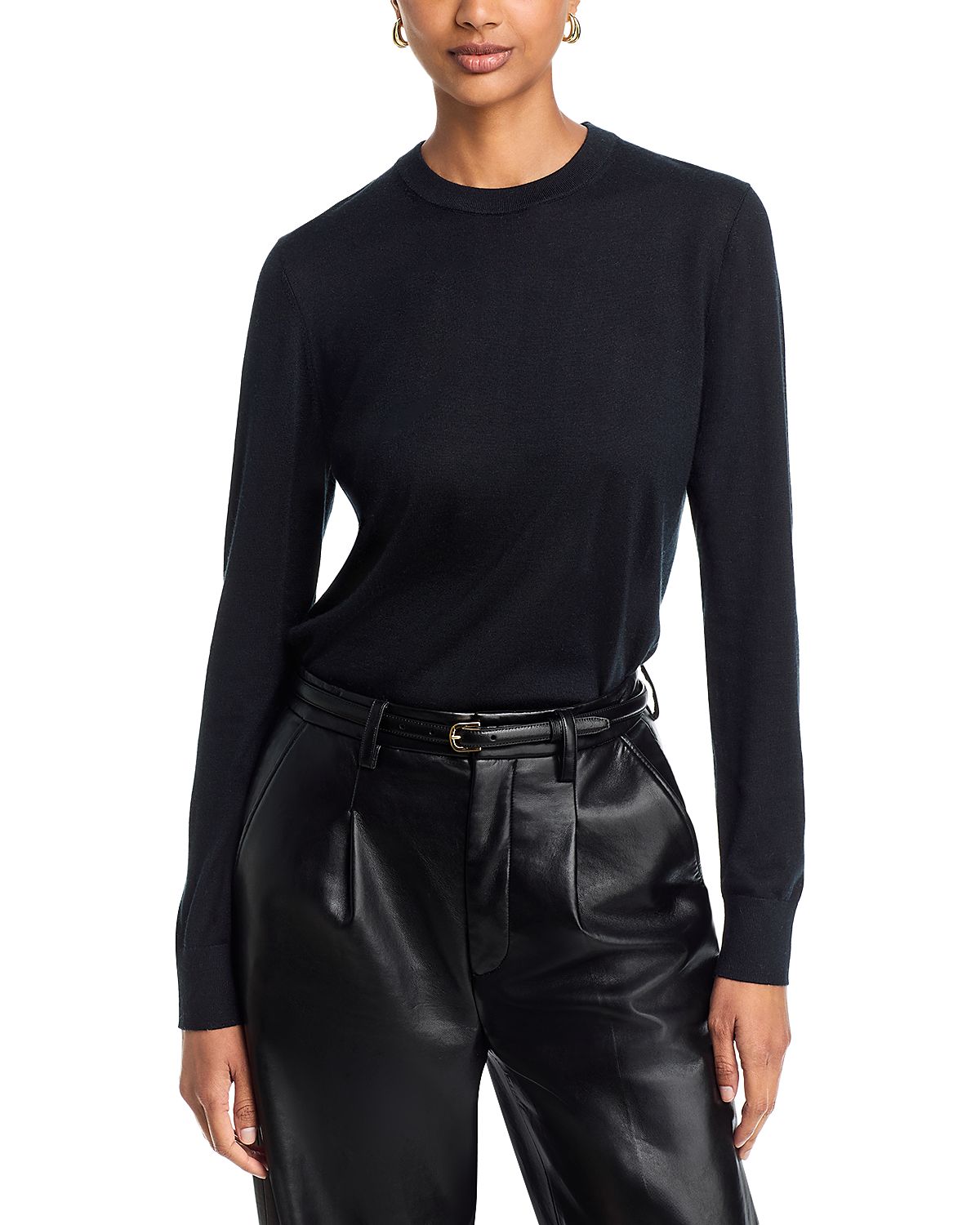 Michael Kors Collection Merino Wool Blend Crewneck Sweater