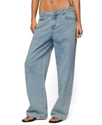  Dalina Washed Low Rise Baggy Jeans