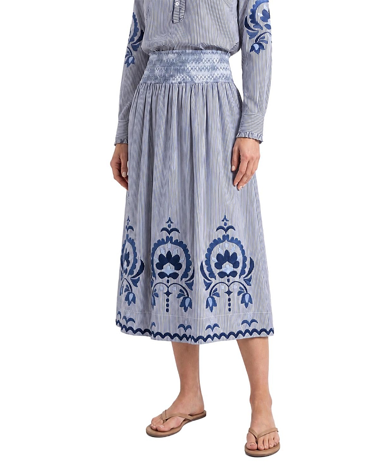 Cartolina Georgia Embroidered Midi Skirt