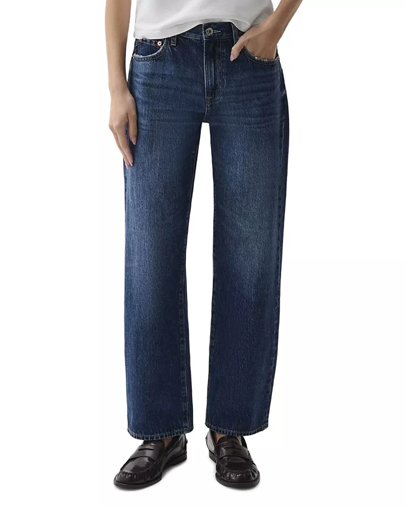 Pistola Lexi High Rise Straight Jeans in Moonwave
